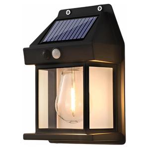 Solar Powered Outdoor Light, Waterproof Solar Wall Light, LED Light with Motion Sensor, Outdoor Light for Garden, Fence, Door, Yard, Garage, Driveway