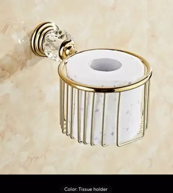 Bathroom Toilet Paper Holder Gold Finished Bathroom Accessories
