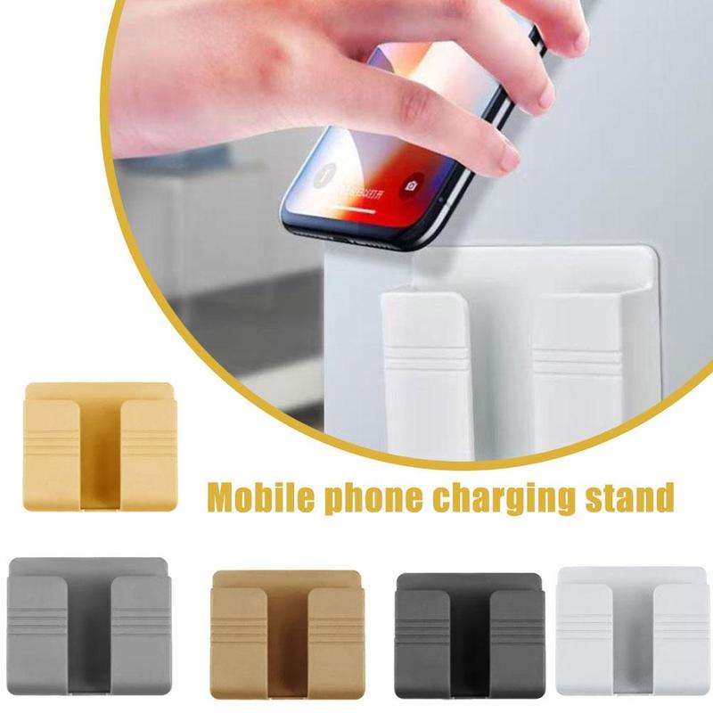 Product Introduction of Wall Mounted Mobile Phone Charging Stand Adhesive Wall Shelf Phone TV Remote Control Organizer Kitchen Bathroom Storage Rack 13