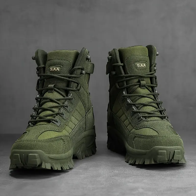 Men's Boots, Outdoor Lace-up Walking Hiking Shoes, Rugged Style Shoes 1