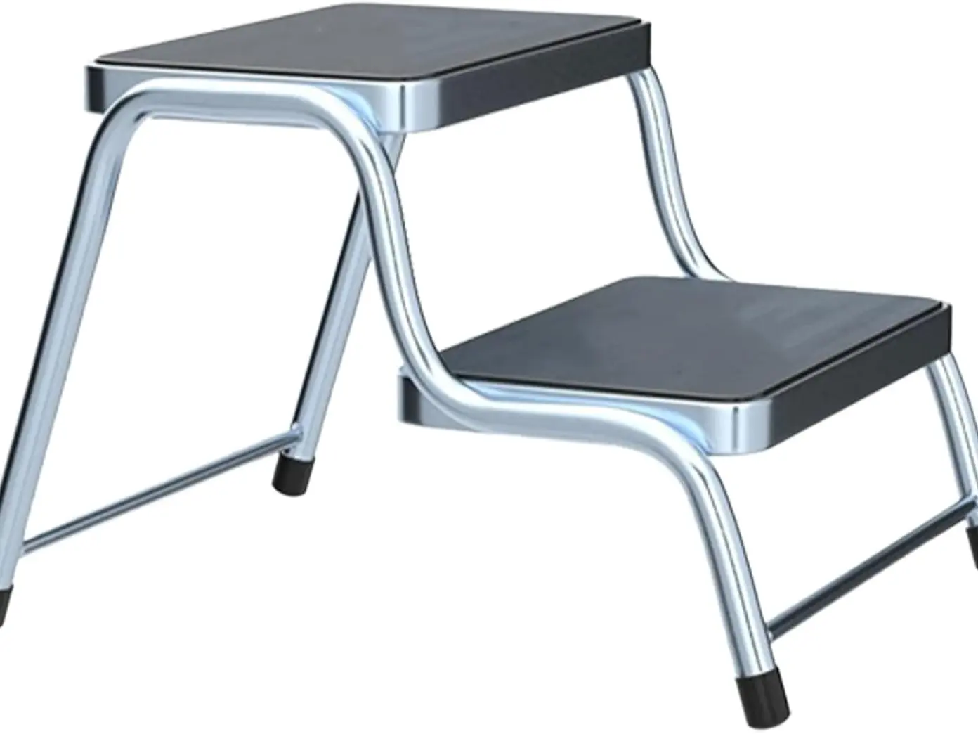 Double Steel Caravan Step Extra Large - XL Steel Caravan Motorhome Step, Heavy Duty Camper Stool Step, Caravan Step Camper Steps, Wide Stepping Stool For Campervan With Anti Slip Grooves