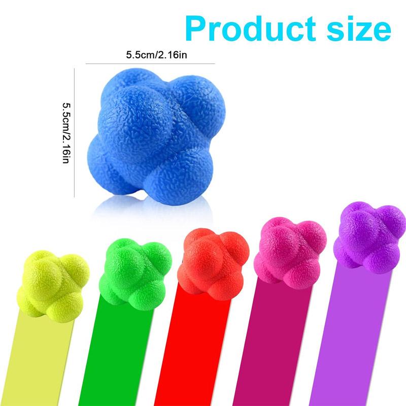 Product Introduction of 2PCS Reaction Ball Agility Speed Training Improve Hand Eye Coordination Reflex Games for Kids and Adults Exercise Sports 4