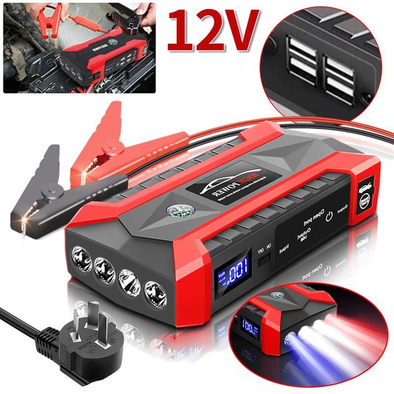 Car Jump Starter 99900mAh Portable Battery Booster with LED Flashlight for Up to 3.0L Gas Cars move  socket 3