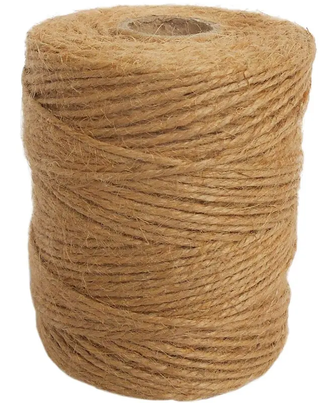 Jute Twine Biodegradable Garden Twine - 333 Feet / 101m Jute String, 3 Ply 2mm Thickness Jute Rope for Decoration, Garden, Floristry, DIY Arts, Bundling, Crafts & Wrapping - Brown 0