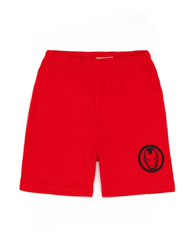 Vanilla Underground x Disney Marvel BoysRed Iron Man Costume Character Print Short Sleeve Short Leg Pyjama Set 3