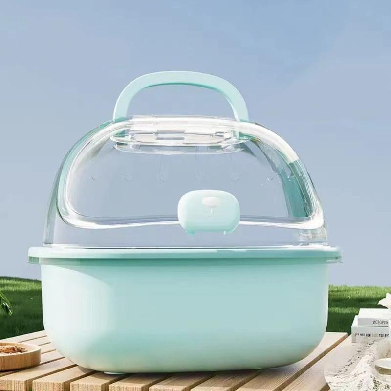 Portable Handheld Hamster Cage Sturdy Breathable Pet Carrying Box Large Space Travel Carrier Holder Pet House 6