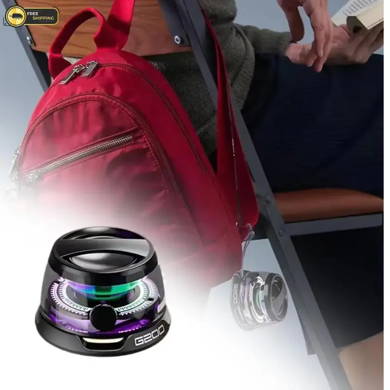 Magnetic Portable Bluetooth Speaker Mini Sound Box Multifunctional RGB Serial stereo 3