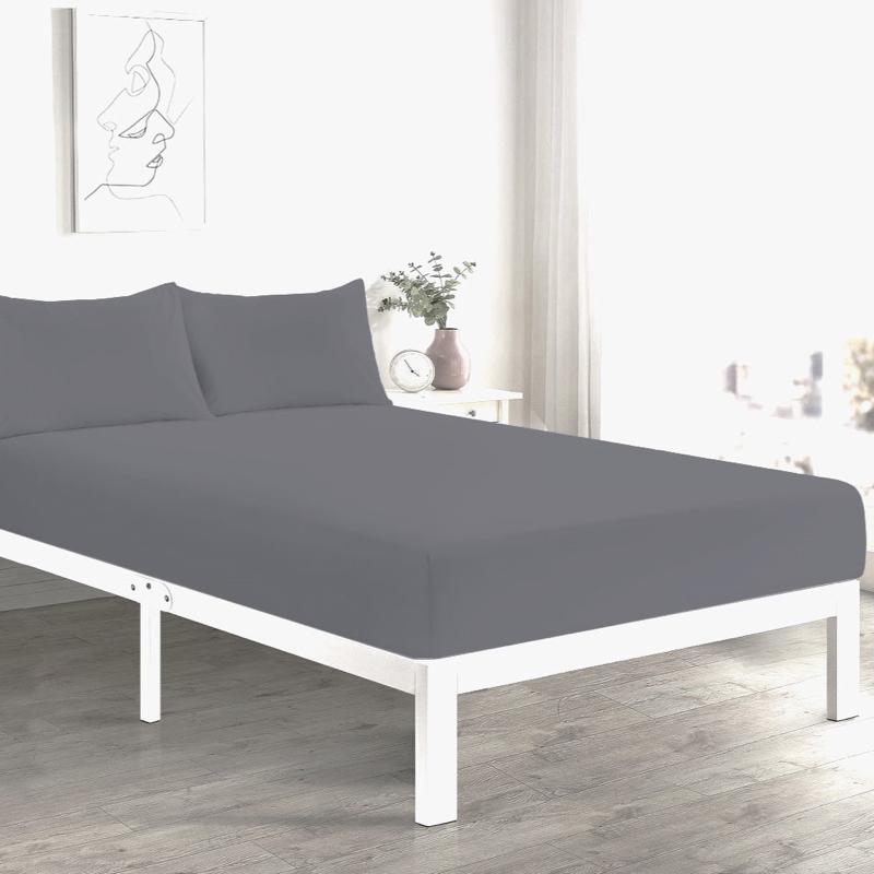 Extra Deep Fitted Sheets 40cm Deep Pocket for Thick Mattress Poly Cotton Material - Single Double King and Super King Sizes 8