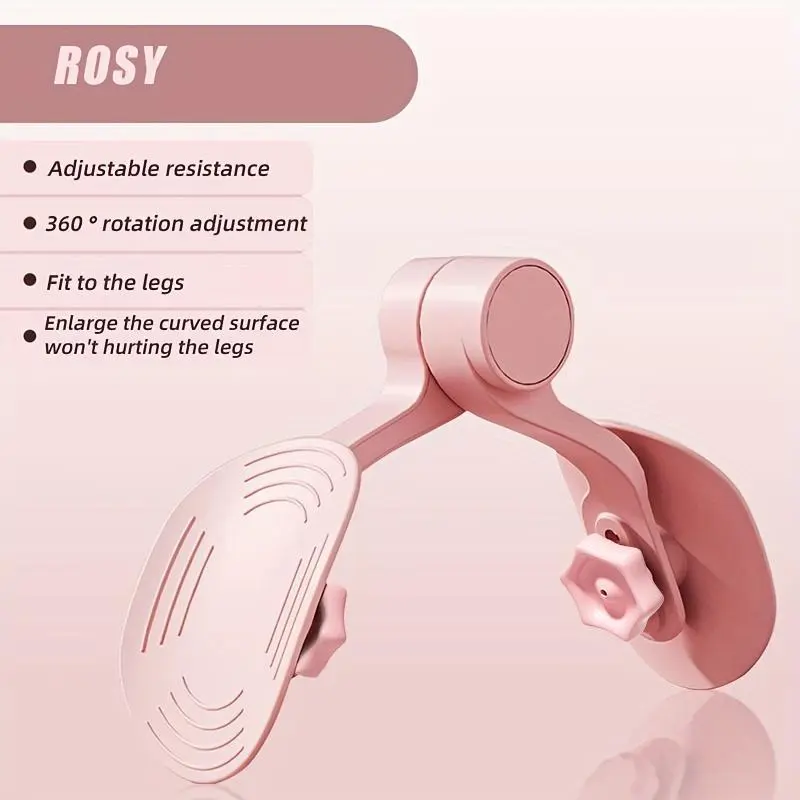 Leg Training Clip, 1 Count Adjustable Pelvic Floor Muscle Trainer, Thigh Exercise Equipment, Body Muscle Stretching Tool for Home Gym, Mother's Day Gift pink  gym  equipment tonal  gym  machine kickbacks  glute  machine   gym equipments 2