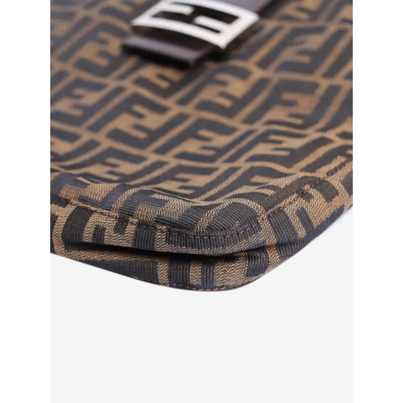 Preowned Fendi Bag - Brown Zucca Canvas Mamma Baguette Shoulder Bag 7