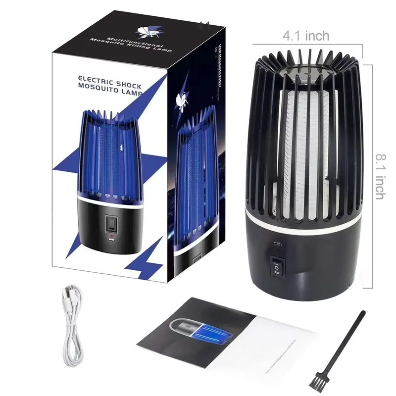 Electric Mosquito Killer Lamp Powerful UV Bug Zapper, Rechargeable Fly Insect Trap Indoor & Outdoor Mosquito Trap, UK Plug Insect Killer, Fly Zapper, Mosquito Zapper, Bug Killer, Insect Trap, Mosquito Lamp, Fly Lamp, Bug Lamp, Insect Killer Lamp 1