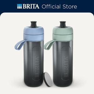 BRITA OFFICIAL Active Water Filter Bottle (600ml) incl. 2x MicroDisc Filters, Choose Your Colour