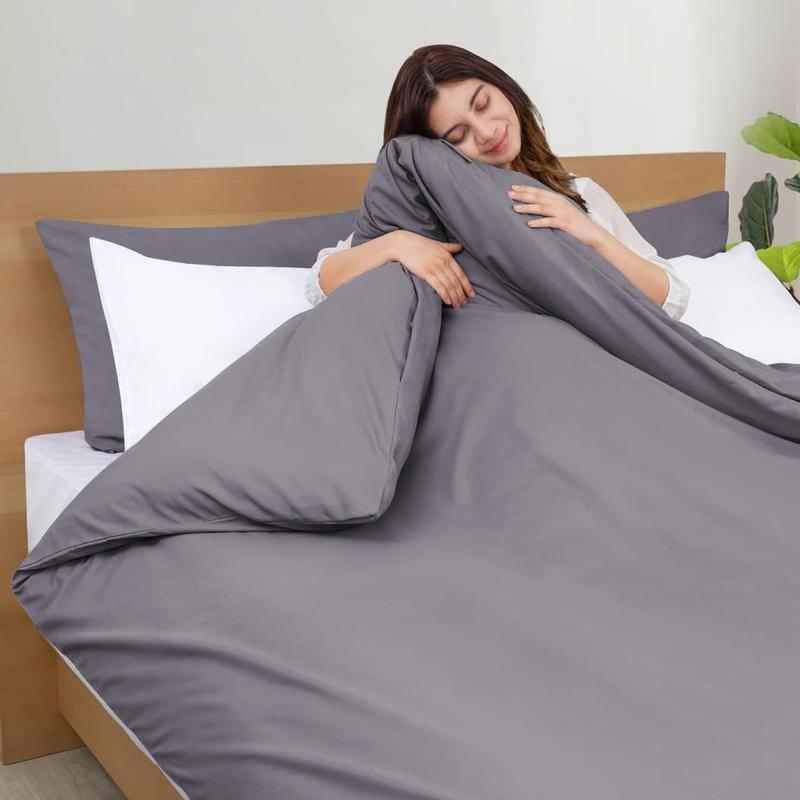 Product Introduction of 100% Egyptian Cotton Duvet Cover Set - Hypoallergenic, Wrinkle-Resistant, Matching Pillowcase - 16 Colors & 4 Sizes 1