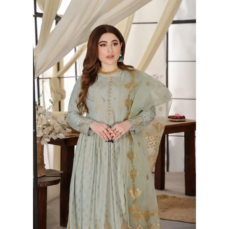HK245 Gavinchi -Mint Readymade Mother & Daughter Dress 3