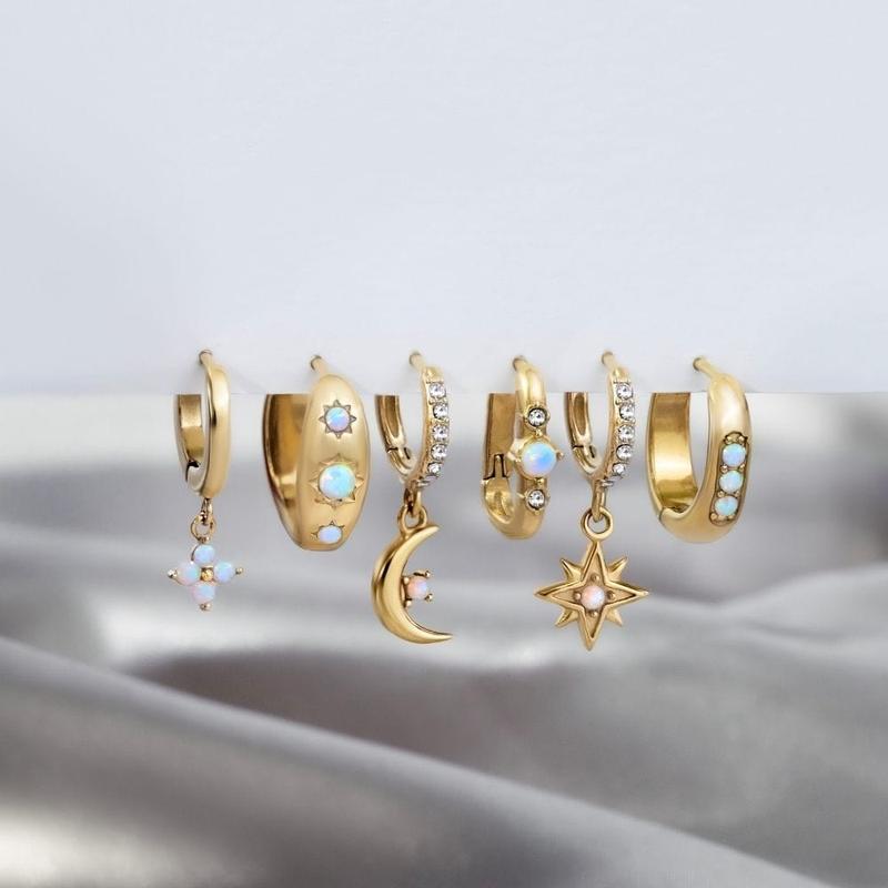 Milos Opal Hoop Earrings 3