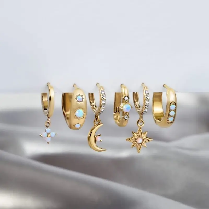 Milos Opal Hoop Earrings 3