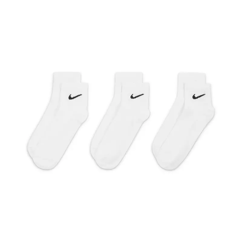 Nike Mens Lightweight Training Ankle Socks Sweat-Wicking Technology - 3 Pairs 8