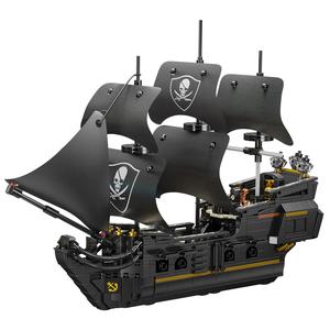921pcs Black Pearl Model Pirates of the Caribbean Ship Building Blocks Sailboat Adult Educational Assembly Toy Gift