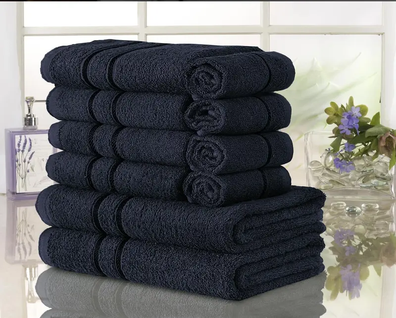 Luxury Towels 10 Pc Towel Sets 2 bath towels, 4 hand towels & 4 face towels - 500 GSM Towel Bale 100% Cotton Towels - Super Absorbent Quick Dry Towel Unisex set 0