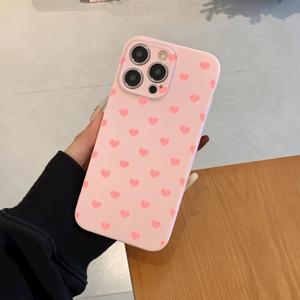 Heart Pattern Phone Case, Cute Phone Cases for iPhone 15 Pro Max 16 14 13 12 11, Phone Accessories