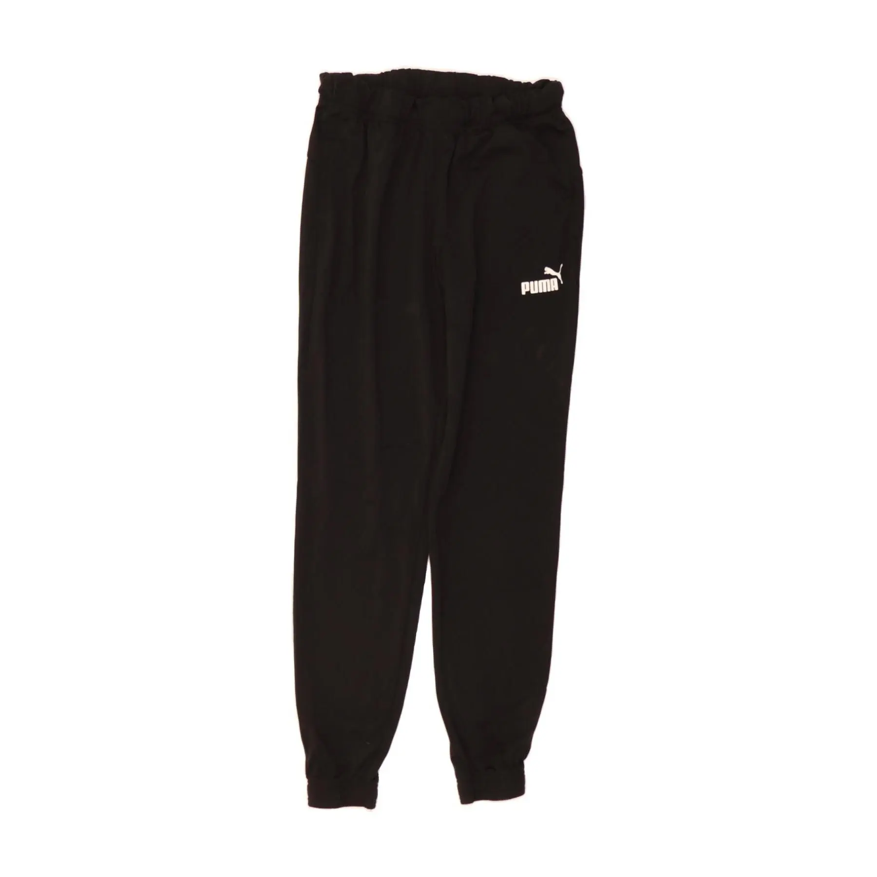 Pre-Owned Vintage PUMA Womens Tracksuit Trousers Joggers UK 12 Medium Black Polyester