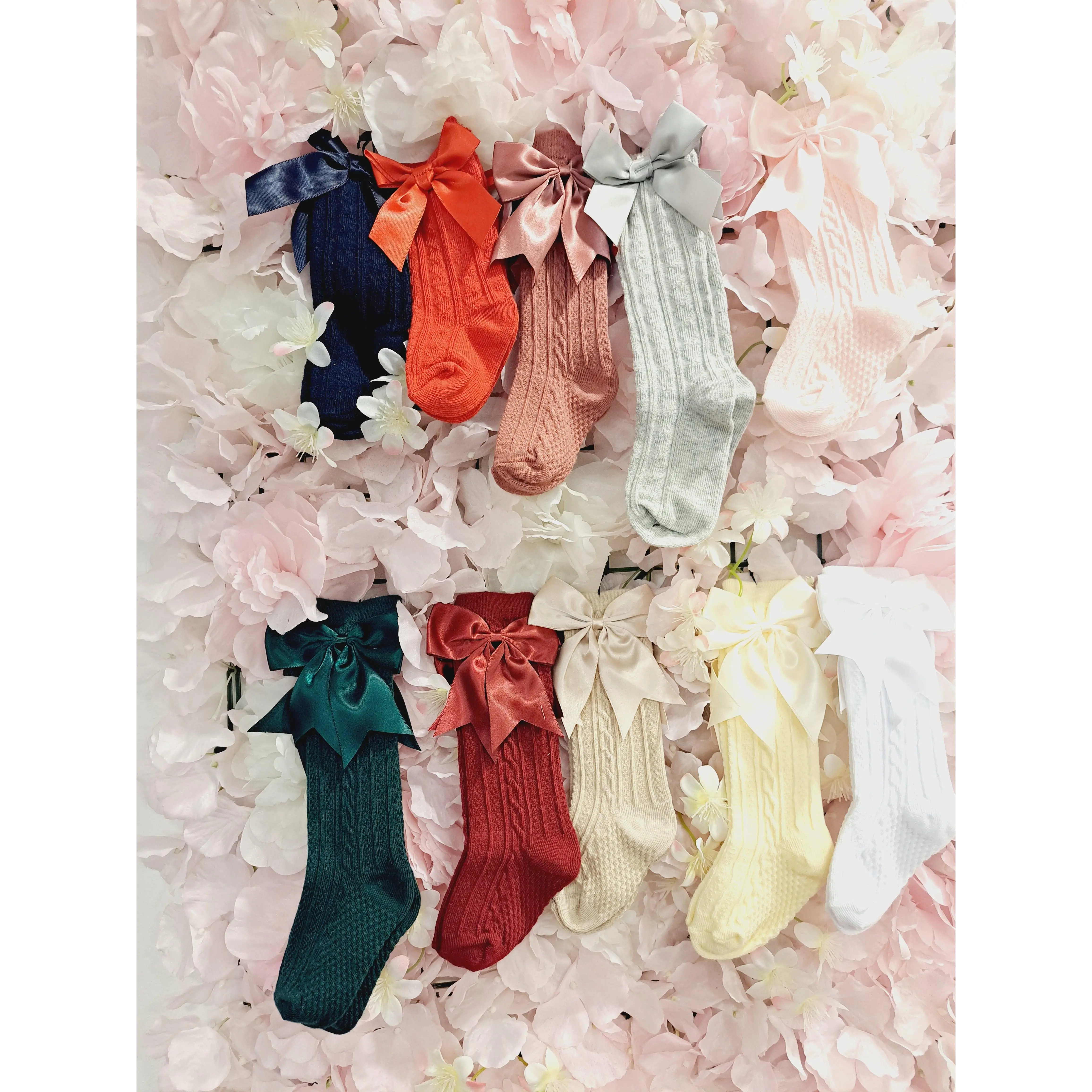 Knee High Bow Socks