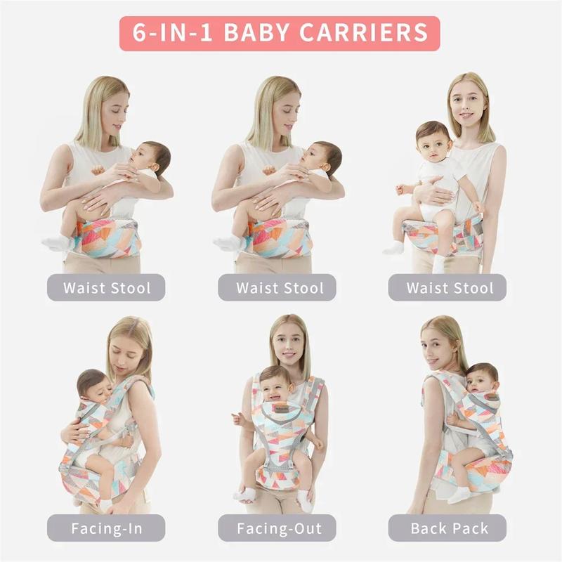 Product Introduction of New Adjustable Ergonomic Baby Carrier Four Seasons Universal Baby Carrying Bag Waist Stool Strap Portable & Multifunctional 23