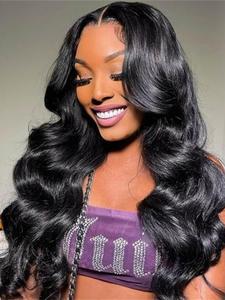 4x4 HD Lace Body Wave Lace Frontal Wig Human Hair Pre Plucked Brazilian Body Wave Lace Frontal Wig For Women