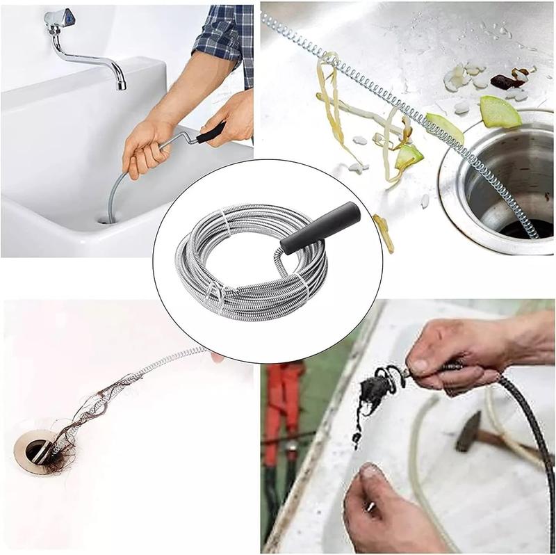 Product Introduction of 3M Heavy Duty Drain Unblocker - Fast Acting Pipe Cleaner, Flexible Sink Snake & Toilet Plunger for Clogged Drains - UK Home Essential 33