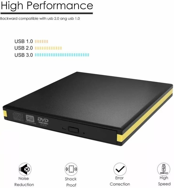 USB Interface Dual Layer Pop-Up Mobile External DVD Drive -RW for Various Make and Models 5