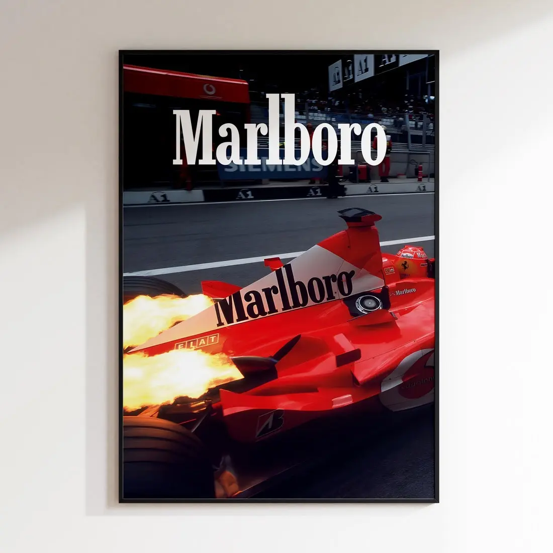 Vintage F1 Marlboro Poster, Marlboro F1, Ayrton Senna Poster, Senna Poster, Vintage F1 Poster, Formula 1 Print,F1 Marlboro Poster, Formula 1