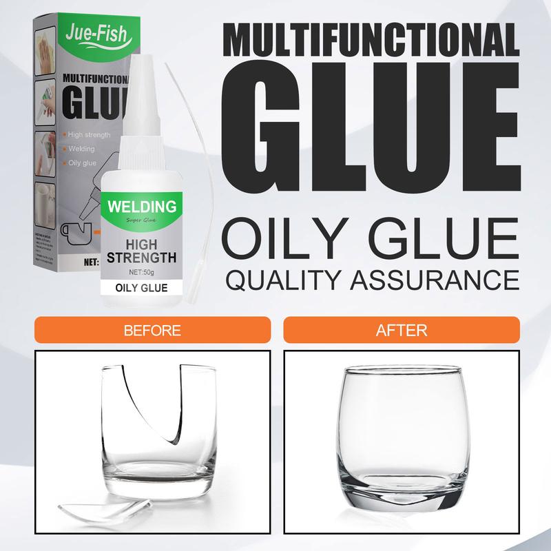 Product Introduction of Jue-Fish Multi-Functional Ceramic Waterproof Transparent Glue, Glass Wood Special Quick-Drying Glue Universal Glue 9