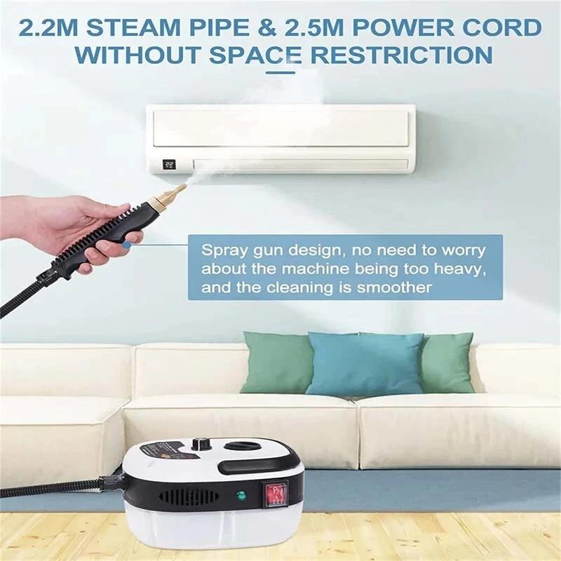2500W Portable Handheld Steam Cleaner High Temperature Steamer Cleaning Machine UK 7