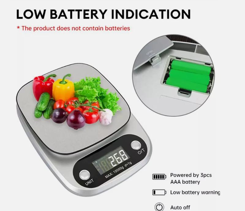 10KG Kitchen Scales Digital Electronic LCD Cooking Baking Food Weighing Scale UK 4