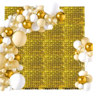 DIY Square Sequin Wall Backdrop, 24pcs/set Shimmer Party Decor Backdrop for Birthday Wedding Anniversary, Bedroom Refresh Decor, Party Decorations Banners, Party Decoration Supplies