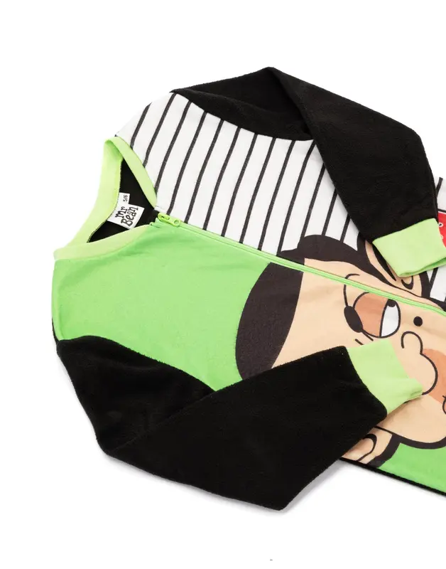 Vanilla Underground x Mr Bean Boys Green Mr Bean, Teddy Onesie 3