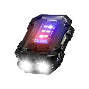 Rechargeable Flash Light, EDC Key Chain Magnetic Work Light With 8 Lighting Modes, Waterproof Flashlight For Camping, Hiking, Emergency