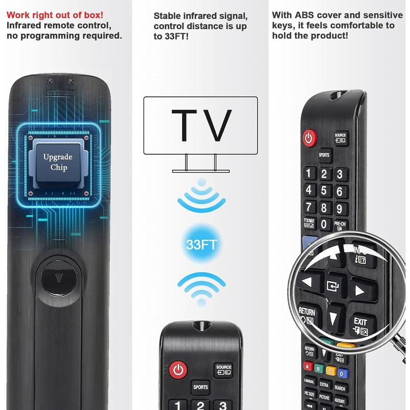Replacement Remote Control BN59-01198Q fit For all Samsung 3D LCD LED Smart TV 4