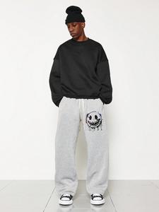 Men's Skull Print Sweatpants, Regular Fit Casual Comfy Breathable Jogger Pants for Daily Wear, Men's Trousers for All Seasons