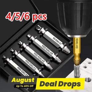Damaged Screw Extractor Set, Easy Out Bolt Extractor, Stripped Broken Screw Remover, Power Tool Accessories, Heavy Duty Hardware, Switchable Screwdriver Shape, Screwextractor