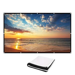 Foldable & Wrinkle-free Portable Movie Screen, Foldable Projector Screen, Washable HD Projector Screen for Home Theater & Outdoor/Indoor, for Bedroom, Cool Tech Gadgets, Portability, Folding, Durable Foldable Design