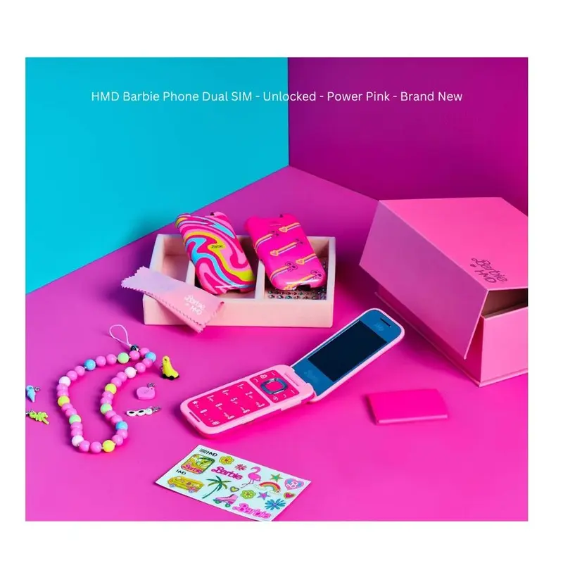 HMD Barbie Phone Dual SIM - Unlocked - Power Pink - Brand New 6