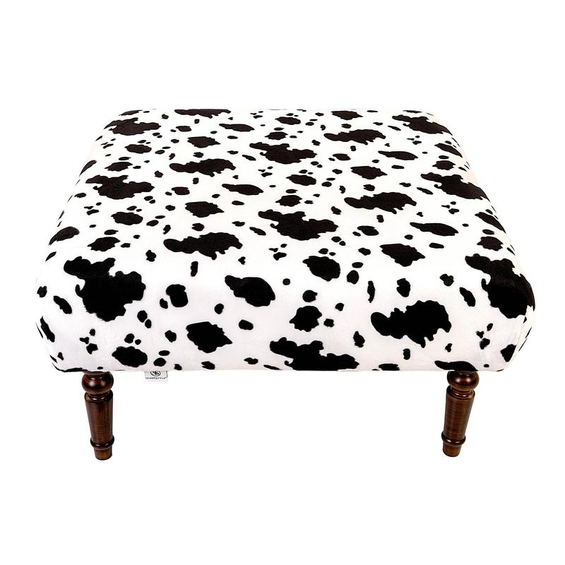 Large Daisy Upholstered Footstool 5