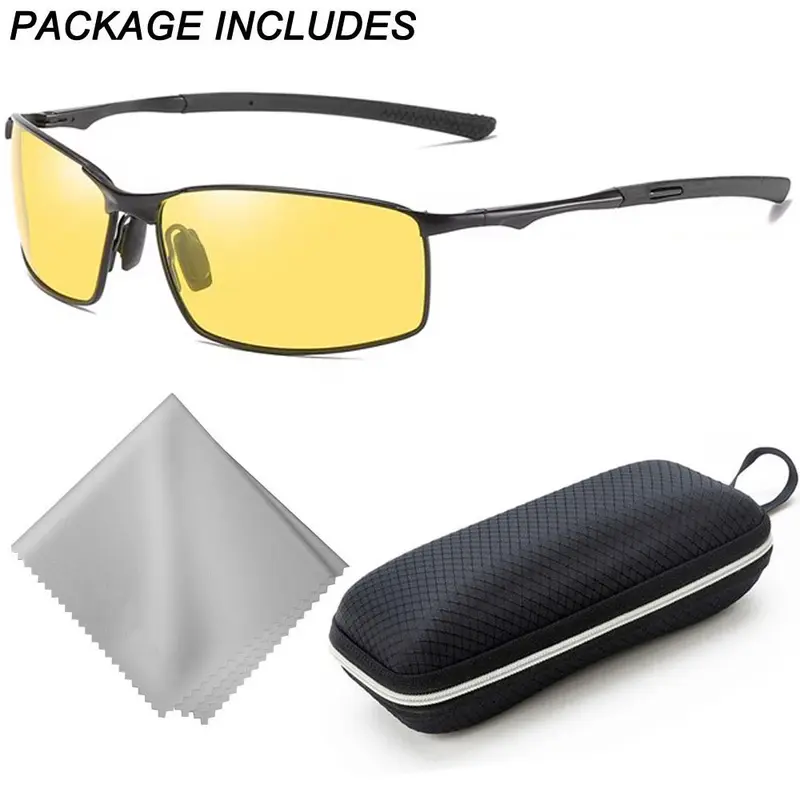 Mens Polarized Sunglasses UV400 Pilot Sport Glasses Driving Eyewear for Men Sun Glasses Sports Eyewear Fishing Golf Driving UV400 Protection 6
