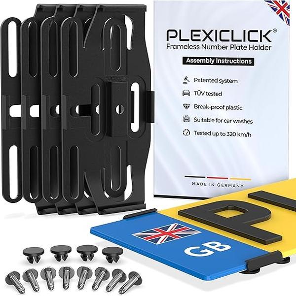 plate holder license number car frameless bracket licence frame black universal surround clips cars stainless steel holders any frames surrounds 0