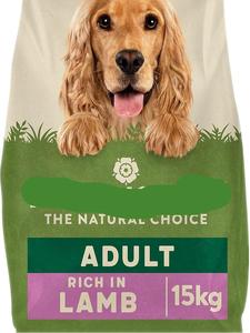 Complete Dry Adult Dog Food Lamb & Rice 15kg - Made with All Natural Ingredients