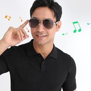 New Bluetooth-compatible Smart Glasses with Music Ambiance, Noise-Cancelling Voice Call Mic, HD Nylon Lenses, Touch Control, UV Protection