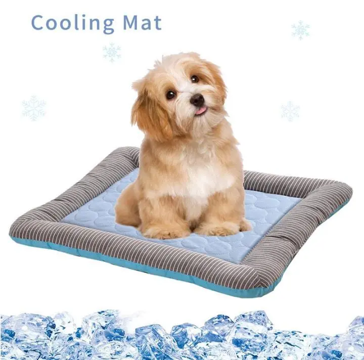 Pet Cooling Pad Bed For Dogs Cats Puppy Kitten Cool Mat Pet Blanket Ice Silk Mat 8
