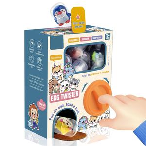 Random Cartoon Design Egg Twisting Machine, 1 Box Surprise Blind Box Toy Including 8 Counts Capsule Egg Toy, Creative Toy for Boys and Girls