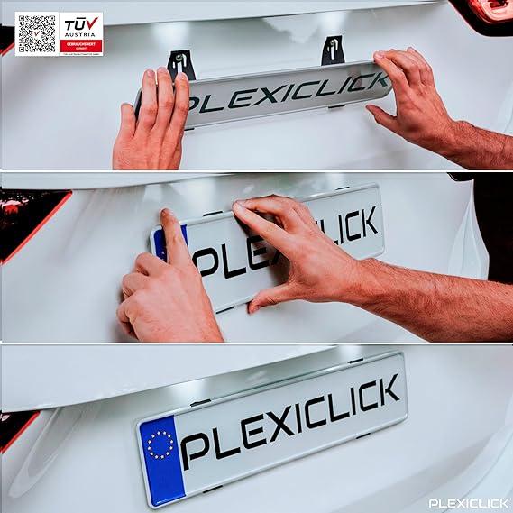 plate holder license number car frameless bracket licence frame black universal surround clips cars stainless steel holders any frames surrounds 3